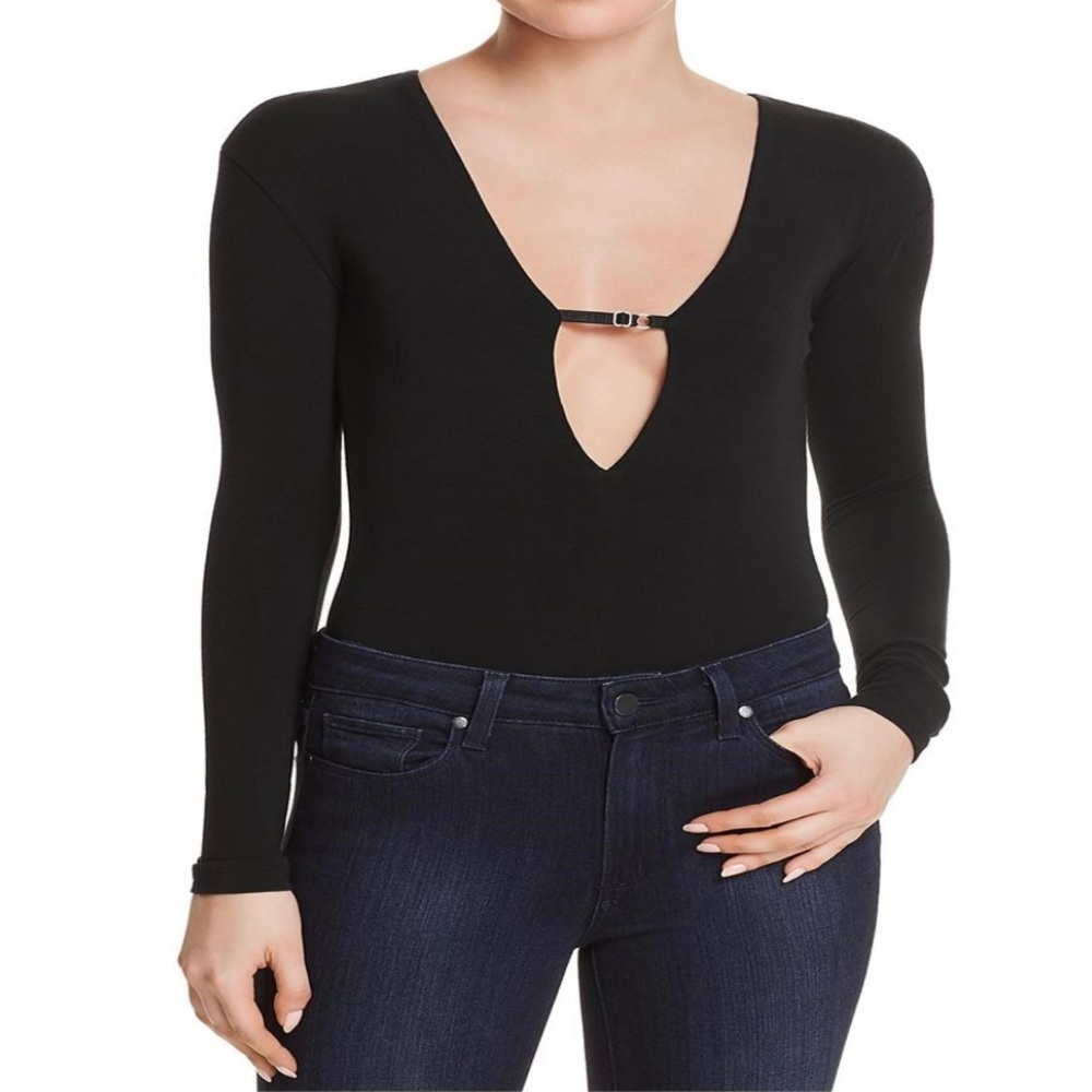 T by Alexander Wang Deep V-Neck Strapy Bodysuit